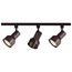 3 Light R30 Step Cylinder Track Kit 4 foot Track Russet Bronze