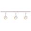 Track Lighting Kit 12 Watt LED 3000K 4 foot Track 36 degree Round shape White finish