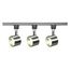 Track Lighting Kit 12 Watt LED 3000K 4 foot Track 36 degree Round shape Brushed Nickel finish