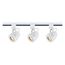 Track Lighting Kit 12 Watt LED 3000K 4 foot Track 36 degree Pinch back shape White finish