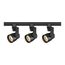 Track Lighting Kit 12 Watt LED 3000K 4 foot Track 36 degree Round shape w/ angle arm Black finish