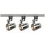 Track Lighting Kit 12 Watt LED 3000K 4 foot Track 36 degree Round shape w/ angle arm Brushed Nickel finish