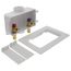 Press Center Outlet Washing Machine Box - Valves Installed