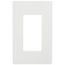 Claro 1 Gang Wall Plate for Decorator/Rocker Switches, Satin (Brilliant White)