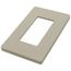 Claro 1 Gang Wall Plate for Decorator/Rocker Switches, Satin (Clay)