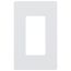 Claro 1 Gang Wall Plate for Decorator/Rocker Switches, Satin (Glacier White)