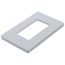 Claro 1 Gang Wall Plate for Decorator/Rocker Switches, Satin (Mist)