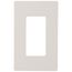 Claro 1 Gang Wall Plate for Decorator/Rocker Switches, Satin (Pumice)