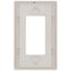 Claro 1 Gang Wall Plate for Decorator/Rocker Switches, Satin (Pumice)