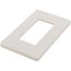 Claro 1 Gang Wall Plate for Decorator/Rocker Switches, Satin (Pumice)