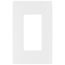 Claro 1 Gang Wall Plate for Decorator/Rocker Switches, Satin (Architectural White)
