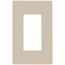 Claro 1 Gang Wall Plate for Decorator/Rocker Switches, Satin (Sand)