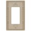 Claro 1 Gang Wall Plate for Decorator/Rocker Switches, Satin (Sand)