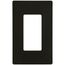 Claro 1 Gang Wall Plate for Decorator/Rocker Switches, Satin (Truffle)