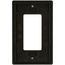 Claro 1 Gang Wall Plate for Decorator/Rocker Switches, Satin (Truffle)