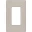 Claro 1 Gang Wall Plate for Decorator/Rocker Switches, Satin (Taupe)