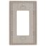 Claro 1 Gang Wall Plate for Decorator/Rocker Switches, Satin (Taupe)