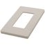 Claro 1 Gang Wall Plate for Decorator/Rocker Switches, Satin (Taupe)