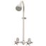 Commander Exposed Outdoor Shower w/ Cross Handles (Polished Chrome)