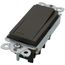 Claro On/Off Switch, 15 Amp/Single Pole, w/ Night Light (Truffle)