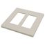 Claro 2 Gang Wall Plate for Decorator/Rocker Switches, Satin (Pumice)