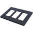 Claro 3 Gang Wall Plate for Decorator/Rocker Switches, Satin (Deep Sea)