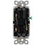 Claro On/Off Rocker Switch, 15A 3-Way Satin Color 3-way Switch (Biscuit)