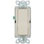 Claro On/Off Rocker Switch, 15A 3-Way (Pumice)