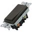Claro On/Off Rocker Switch, 15A 3-Way Satin 15a Sw 3way (Truffle)