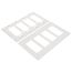 Claro 4 Gang Wall Plate for Decorator/Rocker Switches, Satin (Architectural White)