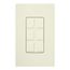 Claro 6-Port Frame, Field Customizable, Fits Decorator-Style Wall Plates, SC-6PF-BI, Biscuit