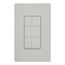 Claro 6-Port Frame, Field Customizable, Fits Decorator-Style Wall Plates, SC-6PF-PD, Palladium