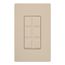 Claro 6-Port Frame, Field Customizable, Fits Decorator-Style Wall Plates, SC-6PF-TP, Taupe