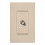 Claro Coaxial Cable Jack, Fits Decorator-Style Wall Plates, SC-CJ-TP, Taupe