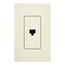 Claro Telephone Jack, Fits Decorator-Style Wall Plates, SC-PJ-BI, Biscuit