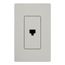 Claro Telephone Jack, Fits Decorator-Style Wall Plates, SC-PJ-PD, Palladium