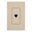 Claro Telephone Jack, Fits Decorator-Style Wall Plates, SC-PJ-TP, Taupe