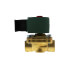 1/2" Normally Closed General Service Solenoid Valve, NPT, 0/150# DIFF, w/ DIN Connector (24VDC)