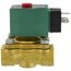 1/2" Normally Closed General Service Solenoid Valve, NPT, 5# DIFF, w/ DIN Connector (120 V)