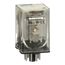 Plug-In Relay, Type KP, Tubular, DPDT, 2NO/2NC, 10A, 24 VAC Coil, 8501KPR12P14V14