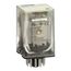 Plug-In Relay, Type KP, Tubular, 11-Pin, 3PDT, 3NO/3NC, 10A, 24 VAC Coil, 8501KPR13P14V14