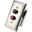 Push-Button Control Station, Momentary, NO/NC, Start & Stop 2 Pushbutton Operators, Flush Push Button Operator, 1 NEMA Rating, Chrome, 9001BF201