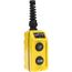 Pendant Control Station, Momentary, 2NO, Up & Down 2 Pushbutton Operators, Flush Push Button Operator, 4 NEMA Rating, Yellow, 9001BW92Y