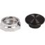 Extended Mushroom Head Pushbutton Switch 1-3/8" Snap-In Knob Black, Round Button, Nonilluminated, 9001K16B