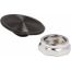 Extended Mushroom Head Pushbutton Switch 2-1/4" Snap-In Knob Black, Round Button, Nonilluminated, 9001K17B