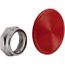 Extended Mushroom Head Pushbutton Switch 2-1/4" Snap-In Knob Red, Round Button, Nonilluminated, 9001K17R