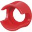 Extended Mushroom Head Pushbutton Switch Guard Red, Round Button, Nonilluminated, 9001K56RM
