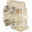 NO/NC, 10 Amp, Electrical Switch Contact Block 600 Volt, Screw and Solder Terminal, 9001KA1G