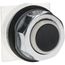 Push-Button Switch, 30 mm Mounting Hole Dia, Momentary, Black Pushbutton, Momentary, 9001KR3B