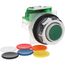 Push-Button Switch, 30 mm Mounting Hole Dia, Momentary, NO, 600VAC, 9001KR3UH5